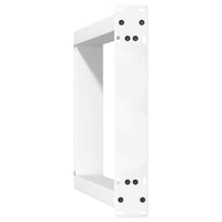 Konsolinio stalo kojelės, U formos, 2 vnt., baltos, 28x(72 - 73) cm, plienas - Namų Idėja