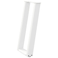 Konsolinio stalo kojelės, U formos, 2 vnt., baltos, 28x(72 - 73) cm, plienas - Namų Idėja