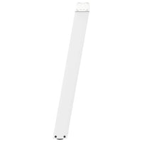 Konsolinio stalo kojelės, U formos, 2 vnt., baltos, 28x(72 - 73) cm, plienas - Namų Idėja