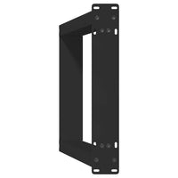 Konsolinio stalo kojelės, U formos, 2 vnt., juodos, 28x(72 - 73) cm, plienas - Namų Idėja