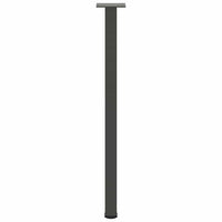 Konsolinio stalo kojos, 4 vnt., antracito spalvos, 72 - 74 cm, plienas - Namų Idėja