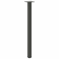 Konsolinio stalo kojos, 4 vnt., antracito spalvos, 72 - 74 cm, plienas - Namų Idėja