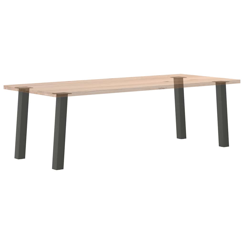 Konsolinio stalo kojos, 4 vnt., antracito spalvos, 72 cm, plienas - Namų Idėja