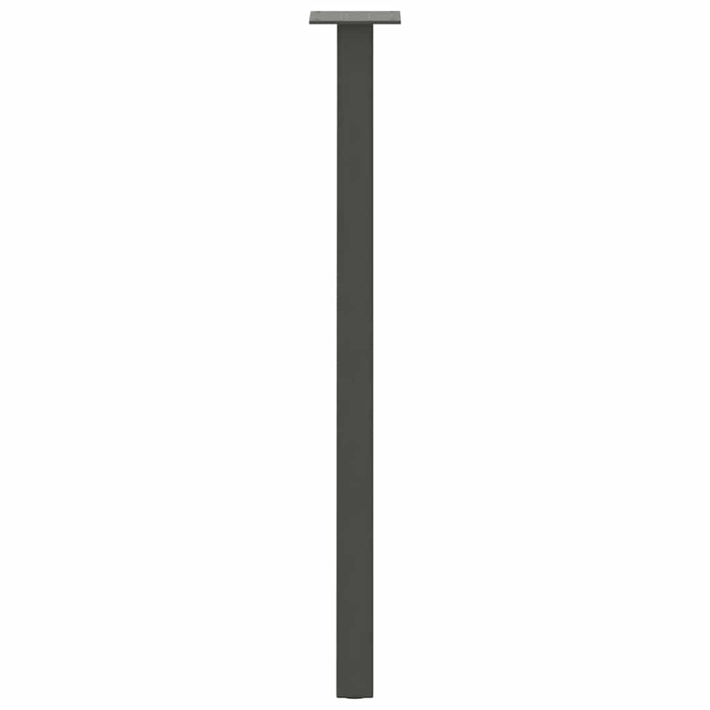 Konsolinio stalo kojos, 4 vnt., antracito spalvos, 72 cm, plienas - Namų Idėja