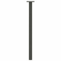 Konsolinio stalo kojos, 4 vnt., antracito spalvos, 72 cm, plienas - Namų Idėja
