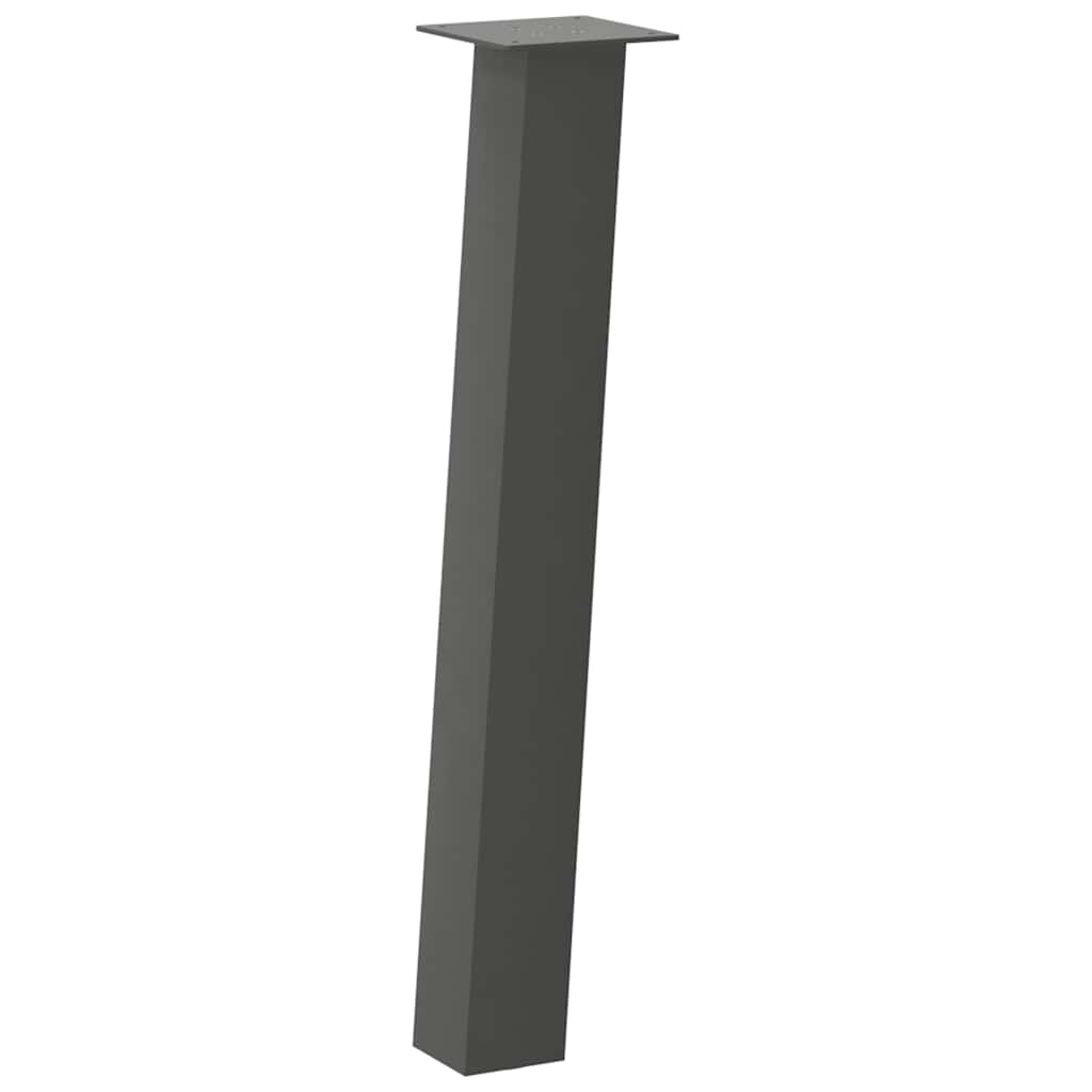 Konsolinio stalo kojos, 4 vnt., antracito spalvos, 72 cm, plienas - Namų Idėja