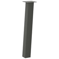 Konsolinio stalo kojos, 4 vnt., antracito spalvos, 72 cm, plienas - Namų Idėja