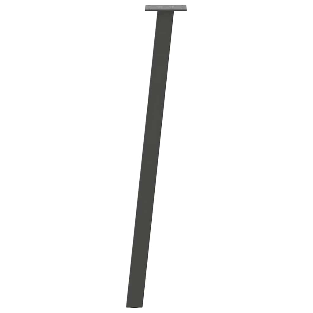 Konsolinio stalo kojos, 4 vnt., antracito spalvos, 72 cm, plienas - Namų Idėja
