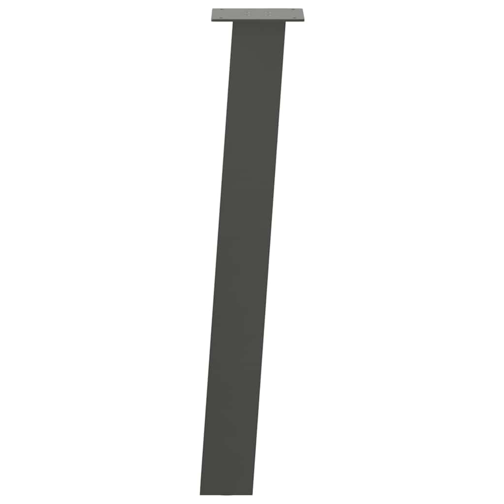 Konsolinio stalo kojos, 4 vnt., antracito spalvos, 72 cm, plienas - Namų Idėja