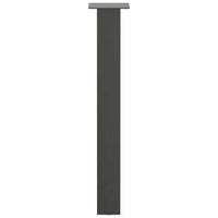 Konsolinio stalo kojos, 4 vnt., antracito spalvos, 72 cm, plienas - Namų Idėja