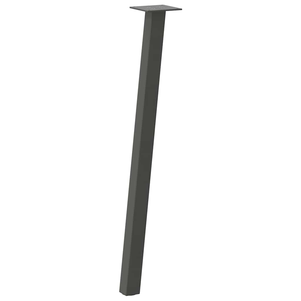 Konsolinio stalo kojos, 4 vnt., antracito spalvos, 72 cm, plienas - Namų Idėja