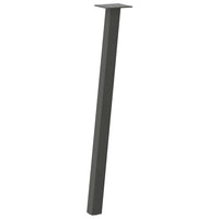 Konsolinio stalo kojos, 4 vnt., antracito spalvos, 72 cm, plienas - Namų Idėja