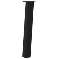 Konsolinio stalo kojos, 4 vnt., juodos, 72 cm, plienas - Namų Idėja