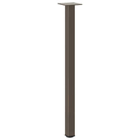 Konsolinio stalo kojos, 4 vnt., natūralus plienas, 72 - 74 cm, plienas - Namų Idėja