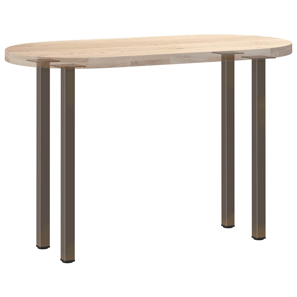 Konsolinio stalo kojos, 4 vnt., natūralus plienas, 72 - 74 cm, plienas - Namų Idėja