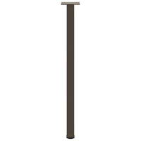 Konsolinio stalo kojos, 4 vnt., natūralus plienas, 72 - 74 cm, plienas - Namų Idėja