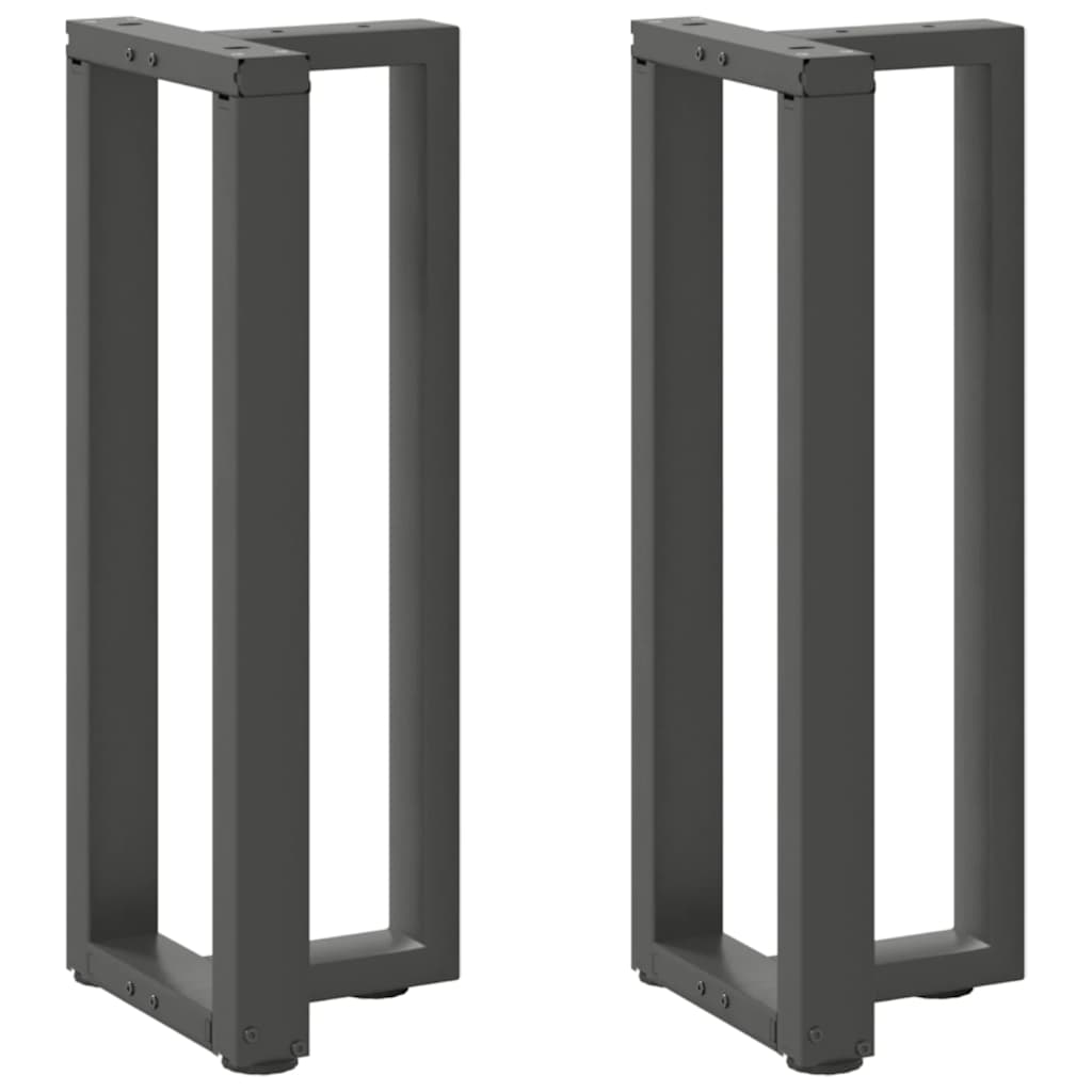 Konsolinio stalo kojos, T formos, 2 vnt., antracito spalvos, 25x28x(72 - 73) cm, plienas - Namų Idėja