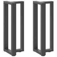 Konsolinio stalo kojos, T formos, 2 vnt., antracito spalvos, 25x28x(72 - 73) cm, plienas - Namų Idėja