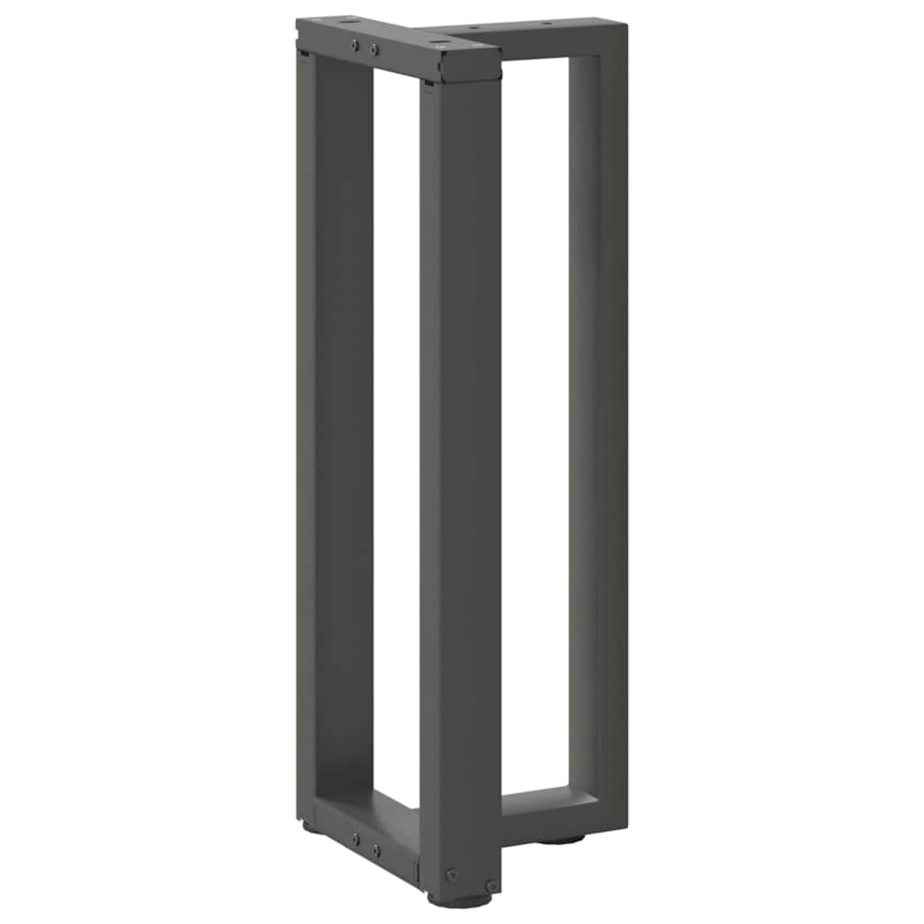 Konsolinio stalo kojos, T formos, 2 vnt., antracito spalvos, 25x28x(72 - 73) cm, plienas - Namų Idėja