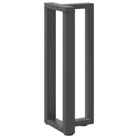 Konsolinio stalo kojos, T formos, 2 vnt., antracito spalvos, 25x28x(72 - 73) cm, plienas - Namų Idėja