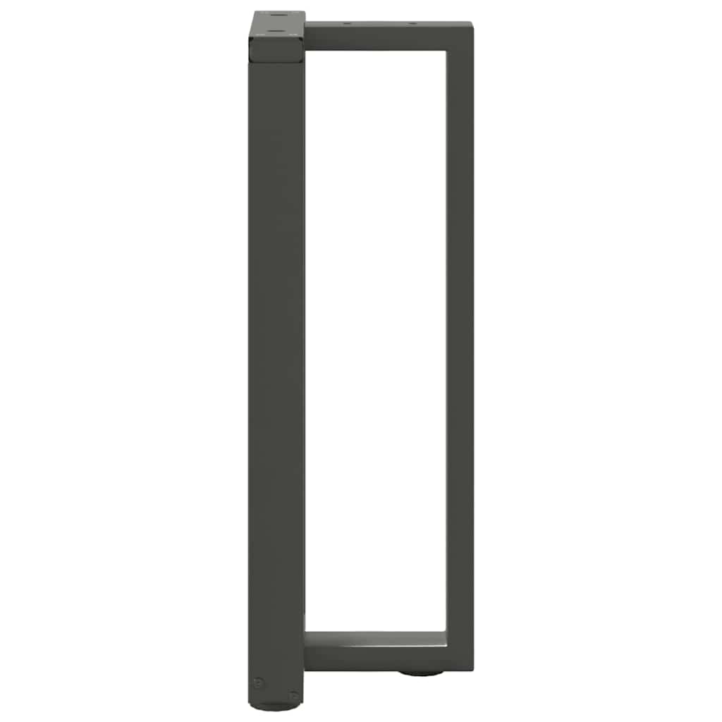 Konsolinio stalo kojos, T formos, 2 vnt., antracito spalvos, 25x28x(72 - 73) cm, plienas - Namų Idėja