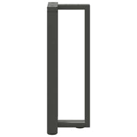 Konsolinio stalo kojos, T formos, 2 vnt., antracito spalvos, 25x28x(72 - 73) cm, plienas - Namų Idėja
