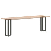 Konsolinio stalo kojos, T formos, 2 vnt., antracito spalvos, 25x28x(72 - 73) cm, plienas - Namų Idėja