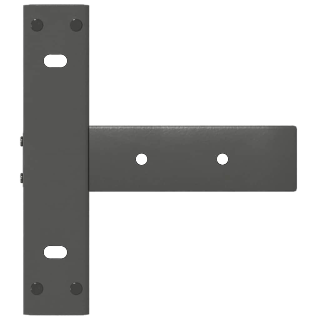 Konsolinio stalo kojos, T formos, 2 vnt., antracito spalvos, 25x28x(72 - 73) cm, plienas - Namų Idėja
