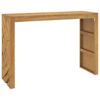 konsolinis stalas 110x35x75 cm medžio masyvo tiko - Namų Idėja