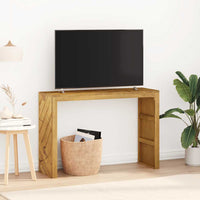 konsolinis stalas 110x35x75 cm medžio masyvo tiko - Namų Idėja