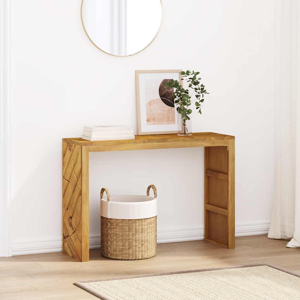 konsolinis stalas 110x35x75 cm medžio masyvo tiko - Namų Idėja