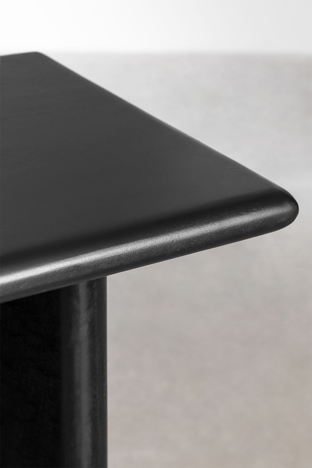 AMBYL console table, acacia wood, black