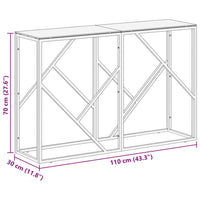 Konsolinis staliukas, auksinis, plienas ir grūdintas stiklas - Namų Idėja