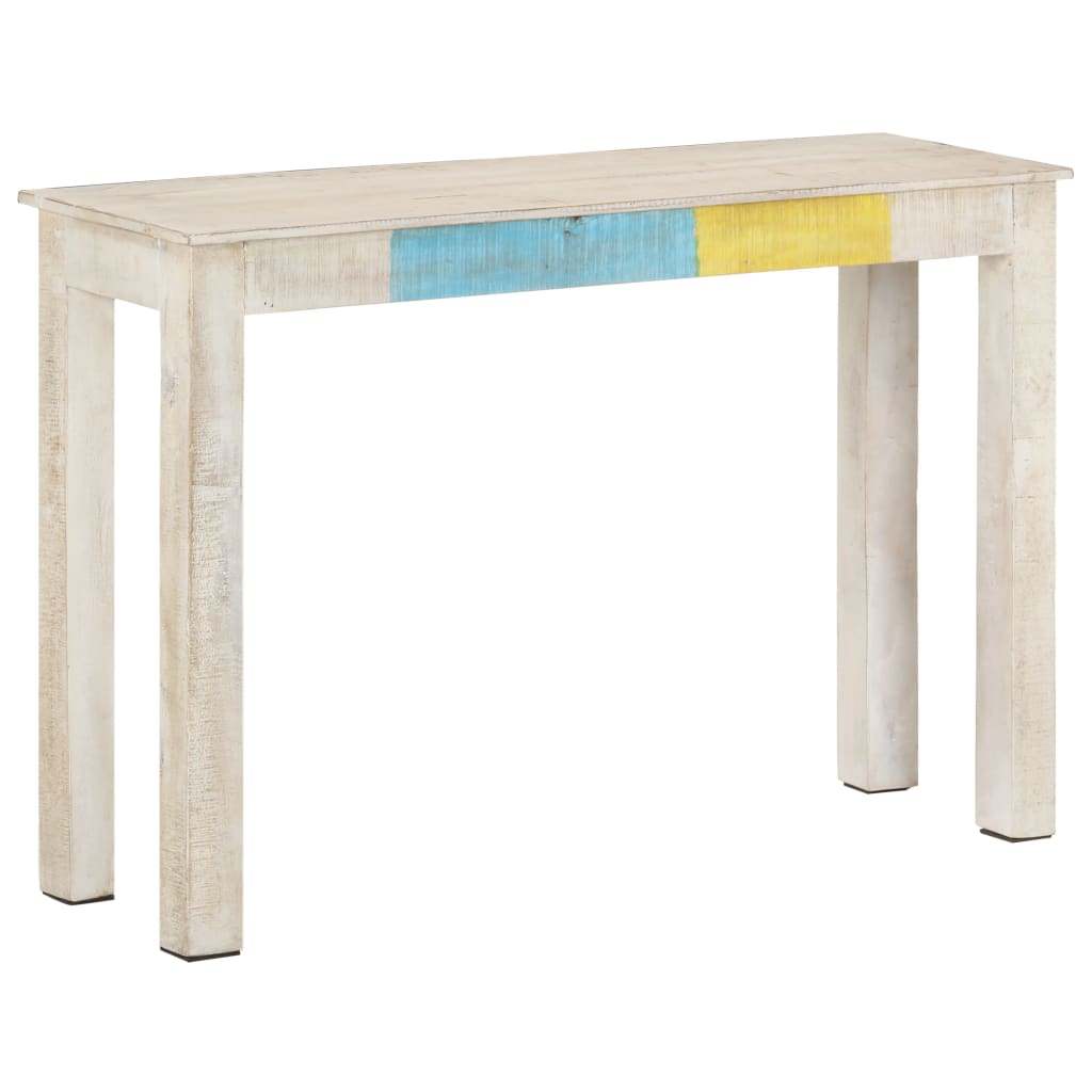 Konsolinis staliukas, baltas, 115x35x77cm, mango mediena - Namų Idėja