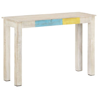Konsolinis staliukas, baltas, 115x35x77cm, mango mediena - Namų Idėja