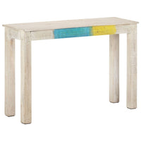 Konsolinis staliukas, baltas, 115x35x77cm, mango mediena - Namų Idėja