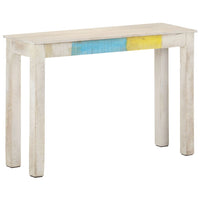 Konsolinis staliukas, baltas, 115x35x77cm, mango mediena - Namų Idėja