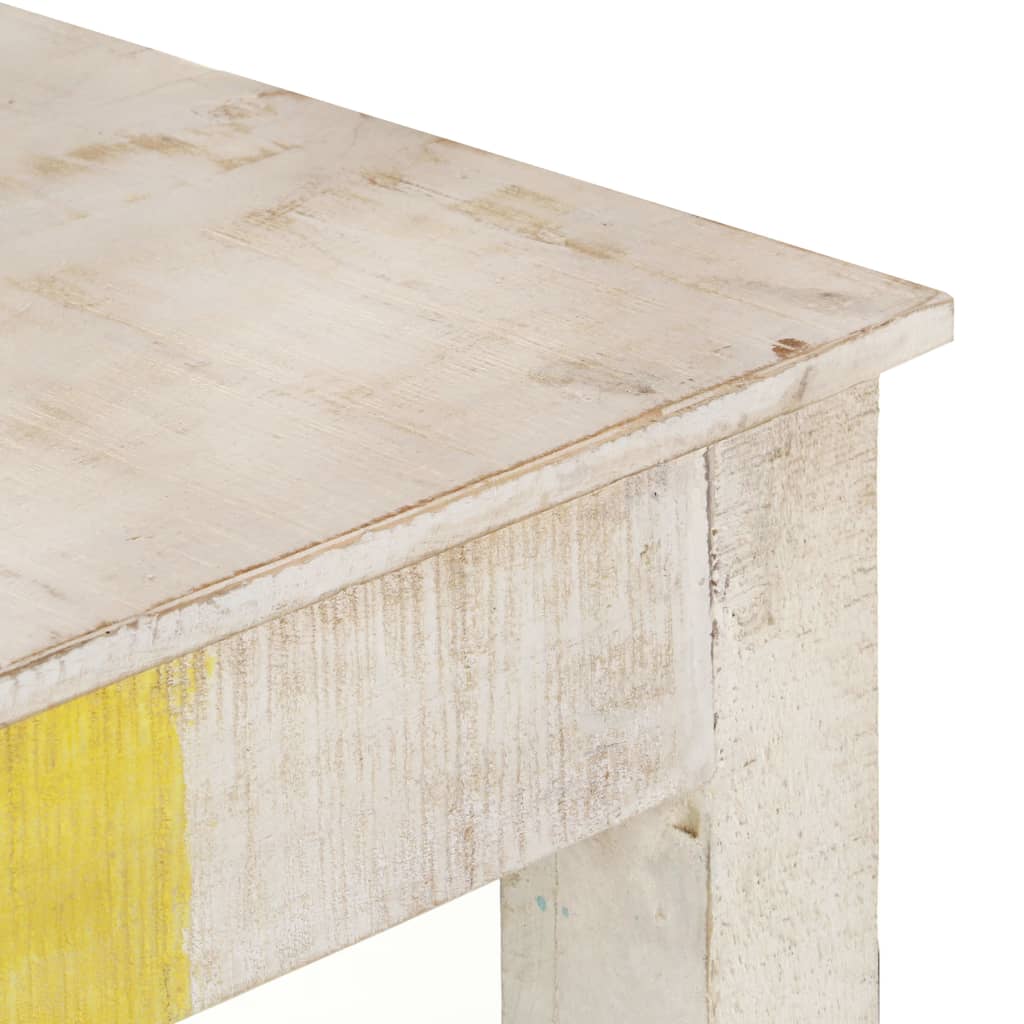 Konsolinis staliukas, baltas, 115x35x77cm, mango mediena - Namų Idėja