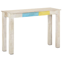 Konsolinis staliukas, baltas, 115x35x77cm, mango mediena - Namų Idėja
