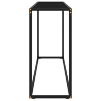 Konsolinis staliukas, juodas, 120x35x75cm, grūdintas stiklas - Namų Idėja