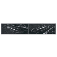 Konsolinis staliukas, juodas, 180x35x75,5cm, grūdintas stiklas - Namų Idėja