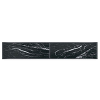 Konsolinis staliukas, juodas, 200x35x75,5cm, grūdintas stiklas - Namų Idėja