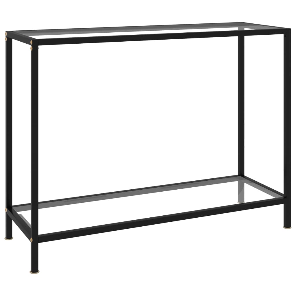 Konsolinis staliukas, skaidrus, 100x35x75cm, grūdintas stiklas - Namų Idėja