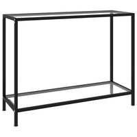 Konsolinis staliukas, skaidrus, 100x35x75cm, grūdintas stiklas - Namų Idėja