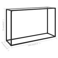 Konsolinis staliukas, skaidrus, 120x35x75cm, grūdintas stiklas - Namų Idėja