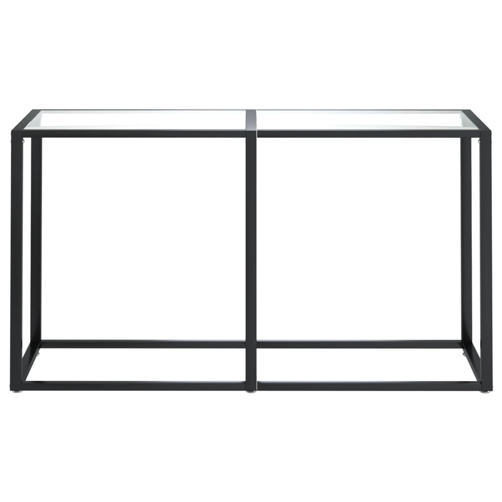 Konsolinis staliukas, skaidrus, 140x35x75,5cm, stiklas - Namų Idėja
