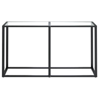 Konsolinis staliukas, skaidrus, 140x35x75,5cm, stiklas - Namų Idėja