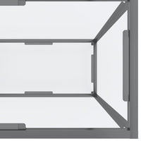 Konsolinis staliukas, skaidrus, 140x35x75,5cm, stiklas - Namų Idėja