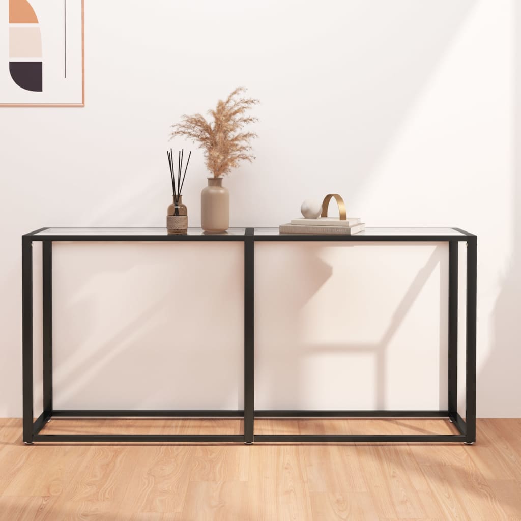 Konsolinis staliukas, skaidrus, 160x35x75,5cm, stiklas - Namų Idėja