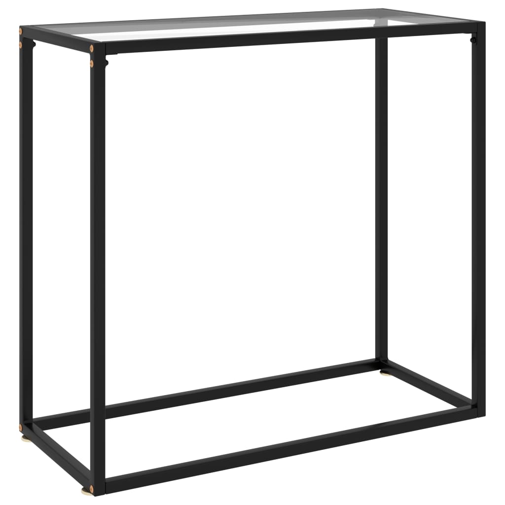 Konsolinis staliukas, skaidrus, 80x35x75cm, grūdintas stiklas - Namų Idėja